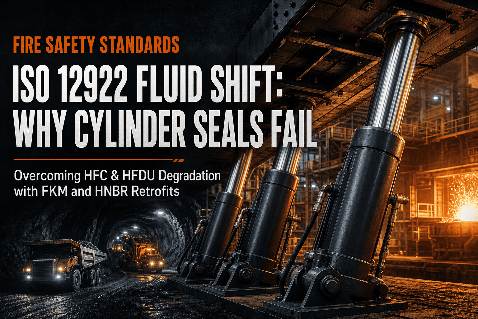 Глобальна зміна пожежної безпеки: чому ISO 12922 HFDU та HFC рідини змушують змінювати дизайн ущільнення гідравлічного циліндра
