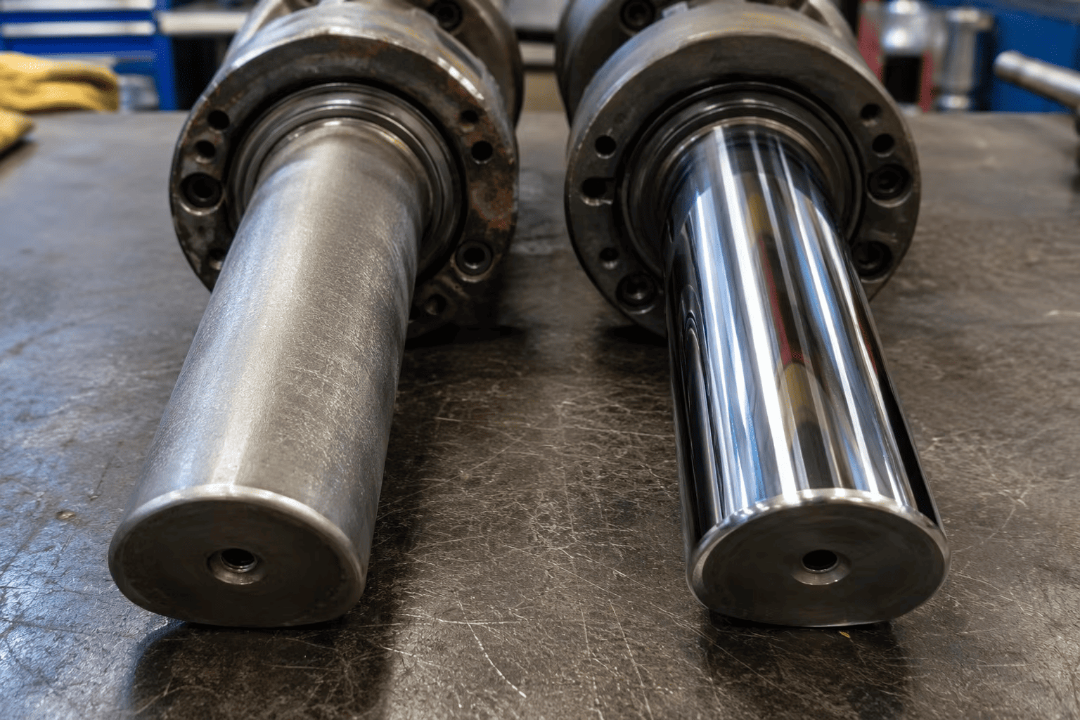 Technical comparison of frosted wear from silt abrasion vs mirror finish rod