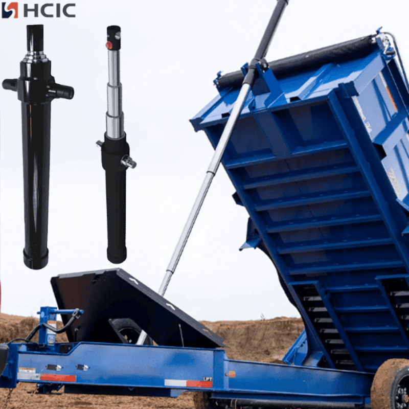 Телескопічний багатоступеневий гідравлічний циліндр