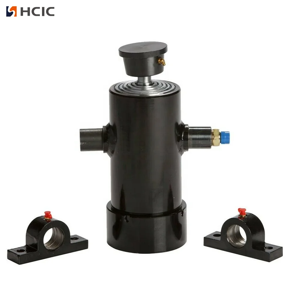 Малий телескопічний гідравлічний циліндр шасі причепа